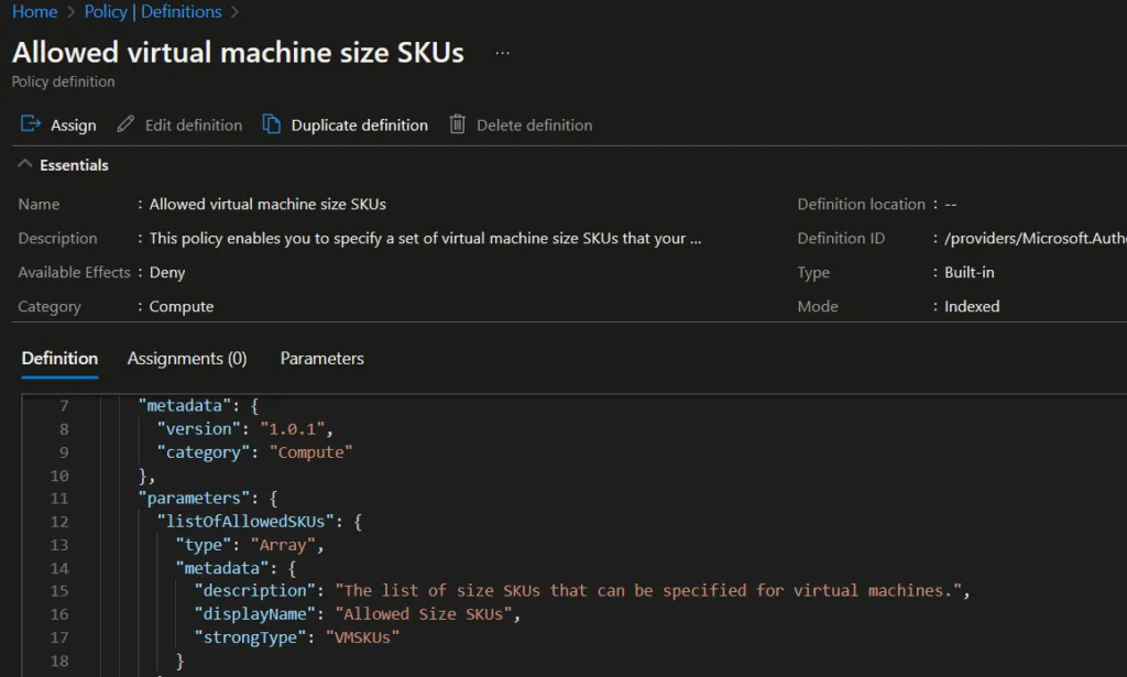 How to assign built-in policies in Azure policy