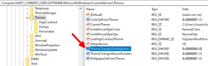 Windows desktop icon layout is lost after reboot