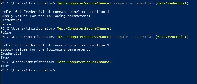 Test-ComputerSecureChannel